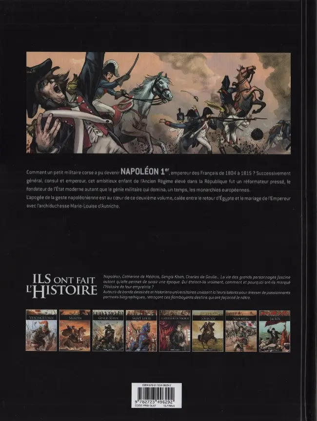 Verso de l'album Ils ont fait l'Histoire Tome 9 Napoléon - Tome 2/3
