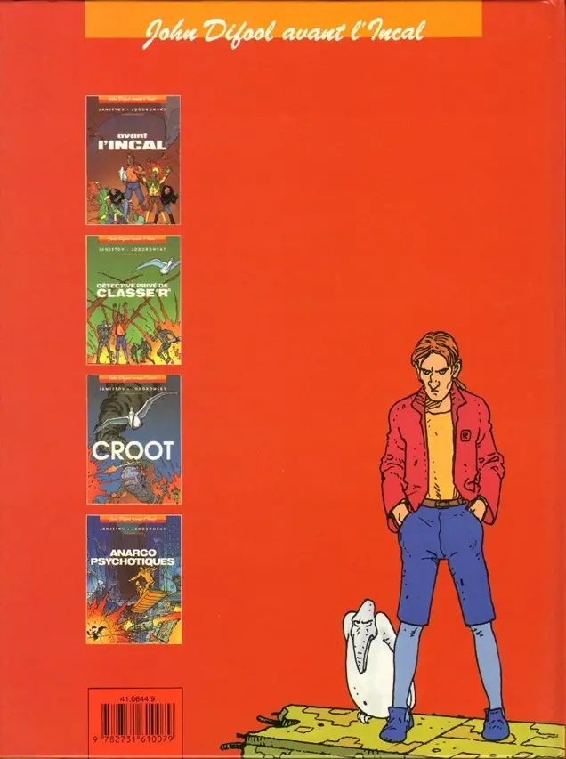 Verso de l'album Avant l'Incal Tome 4 Anarcopsychotiques