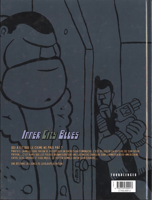 Verso de l'album Inner City Blues Tome 1 Arnold et Willie