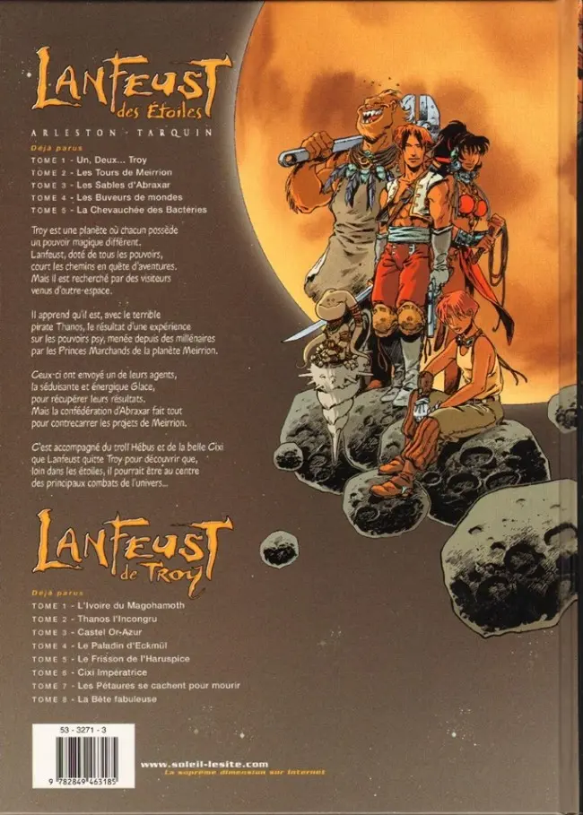 Verso de l'album Lanfeust des Étoiles Tome 5 La chevauchée des bactéries