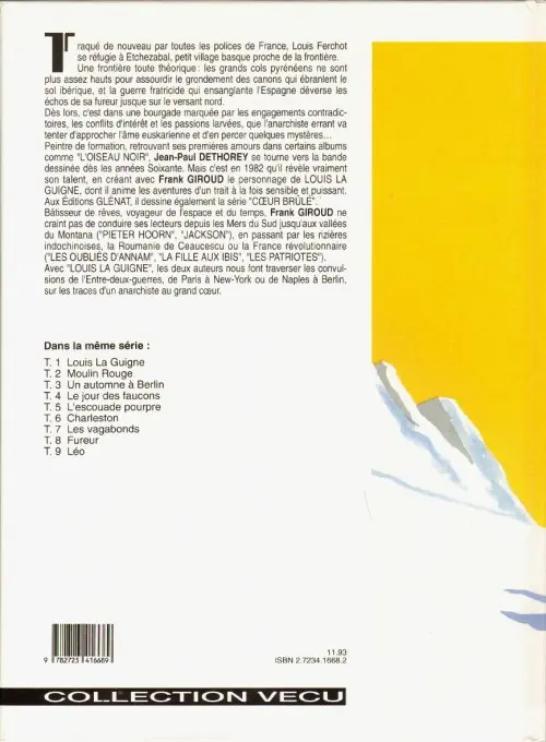 Verso de l'album Louis la Guigne Tome 10 Etchezabal