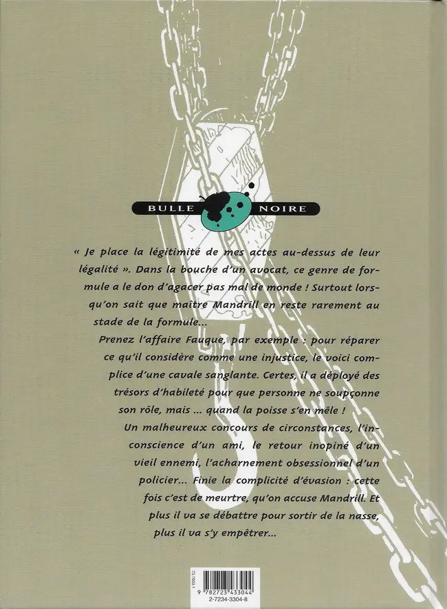 Verso de l'album Mandrill Tome 4 Chute libre