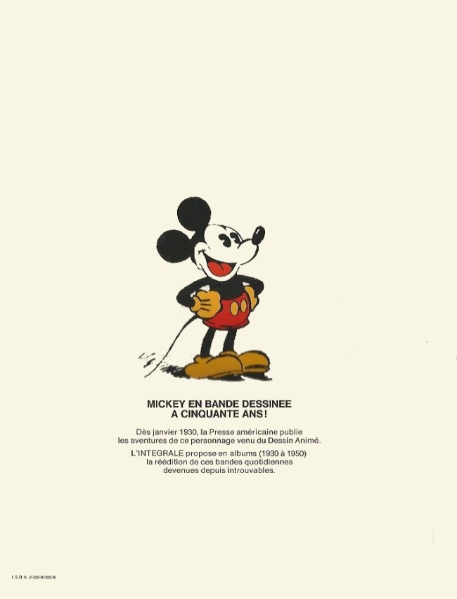 Verso de l'album L'Intégrale de Mickey Volume 2