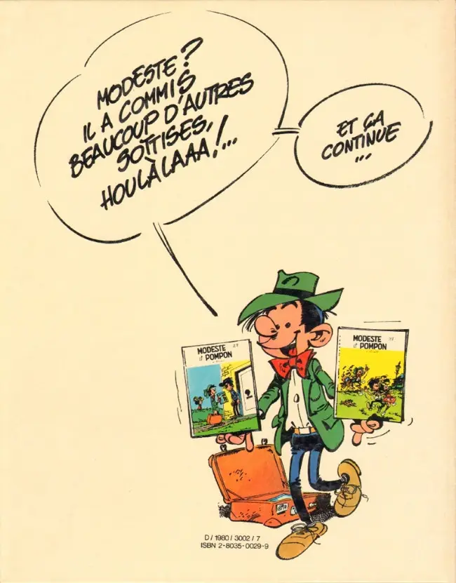 Verso de l'album Modeste et Pompon Tome 5 Modeste et Pompon - R1