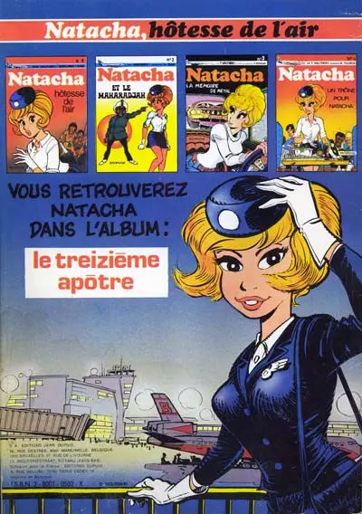 Verso de l'album Natacha Tome 5 Double vol