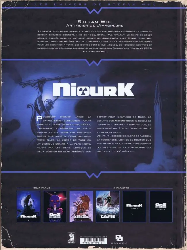 Verso de l'album NiourK Tome 1 L'Enfant noir