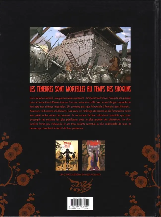 Verso de l'album L'Ombre des Shinobis Tome 2 Second rouleau