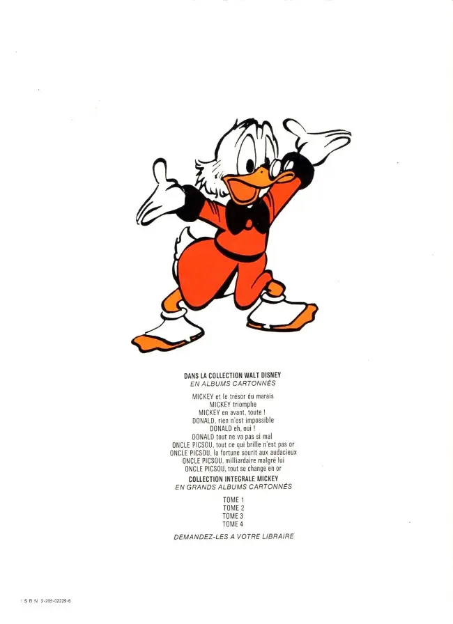 Verso de l'album Oncle Picsou Tome 4 Tout se change en or