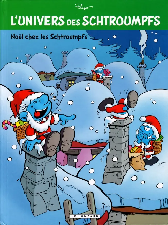 Couverture de l'album L'univers des Schtroumpfs Tome 2 Noël chez les Schtroumpfs