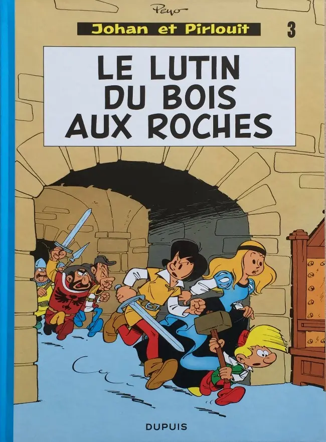 Couverture de l'album Johan et Pirlouit Tome 3 Le lutin du bois aux roches