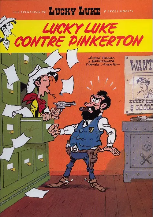 Couverture de l'album Les aventures de Lucky Luke Tome 4 Lucky Luke contre Pinkerton