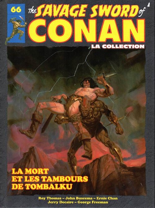 Couverture de l'album The Savage Sword of Conan - La Collection Tome 66 La mort et les tambours de tombalku