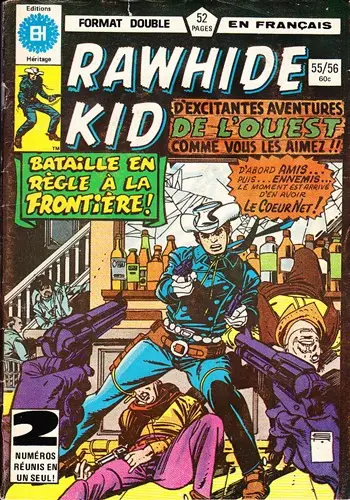 Couverture de l'album Rawhide Kid N° 55 Bataille en règle à la frontière !