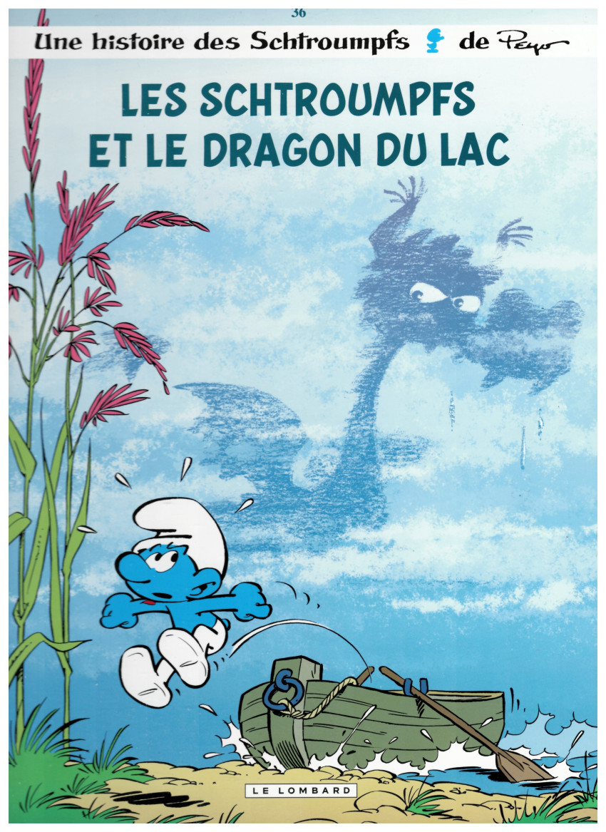 Couverture de l'album Les Schtroumpfs Tome 36 Les Schtroumpfs et le dragon du lac