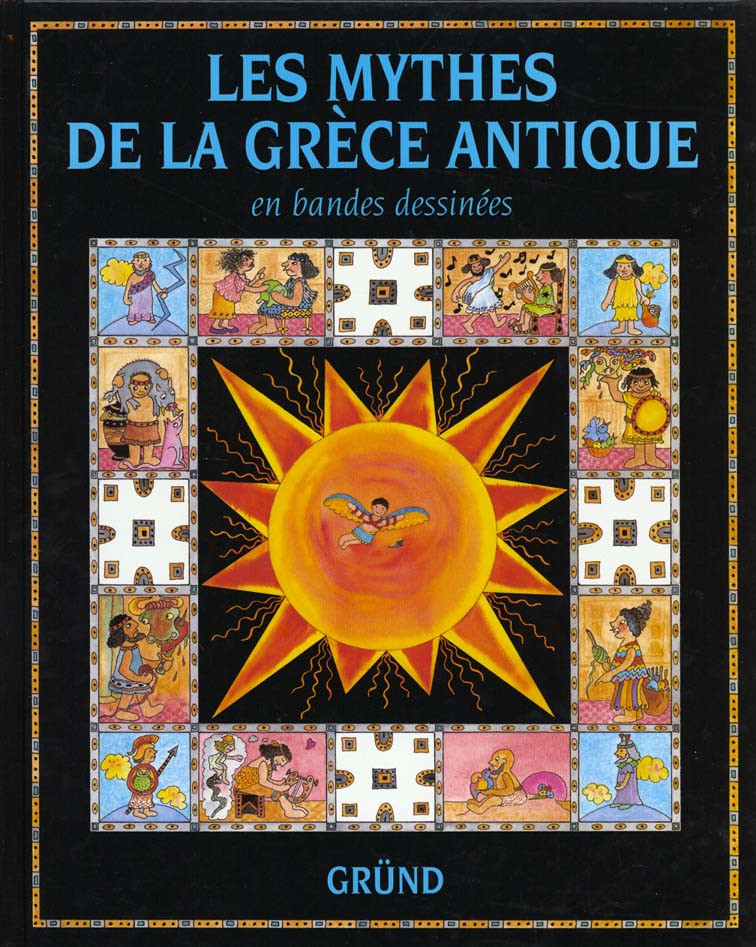 Couverture de l'album Les mythes de la Grèce antique en bandes dessinées
