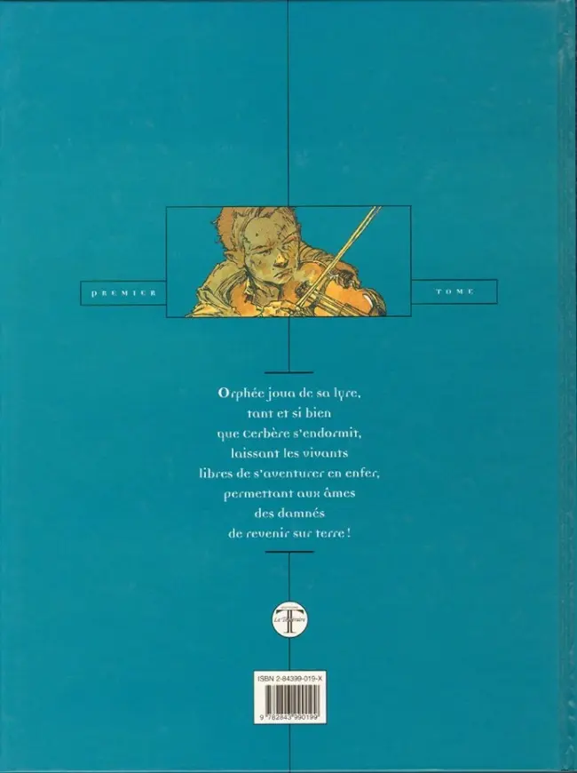Verso de l'album Amnésia 1 Orphée
