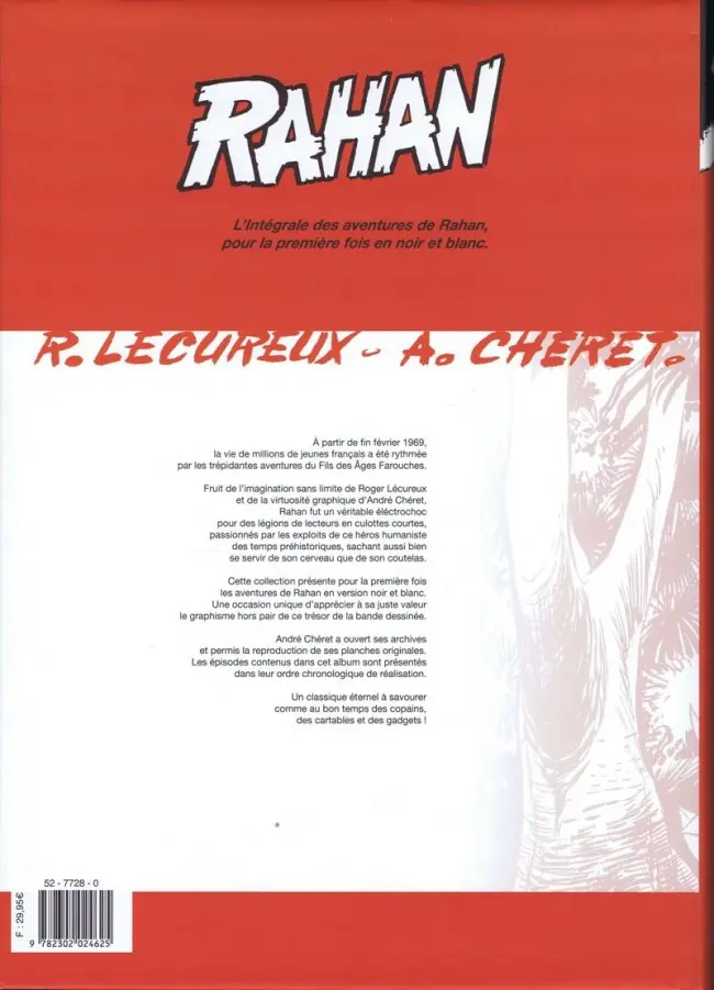 Verso de l'album Rahan Intégrale noir et blanc Tome 8