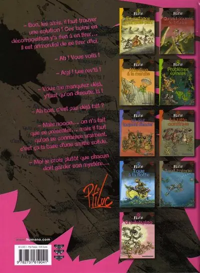 Verso de l'album Rat's Tome 9 Cradolapino