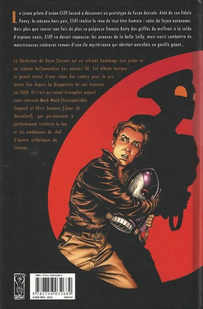Verso de l'album Rocketeer : Nouvelles Aventures Tome 1 Le cargo maudit