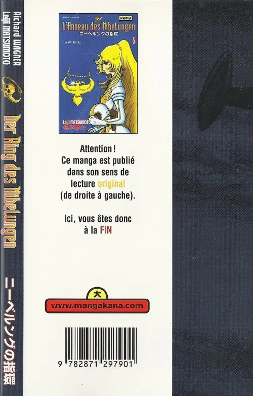 Verso de l'album L'Anneau des Nibelungen 5 La Walkyrie