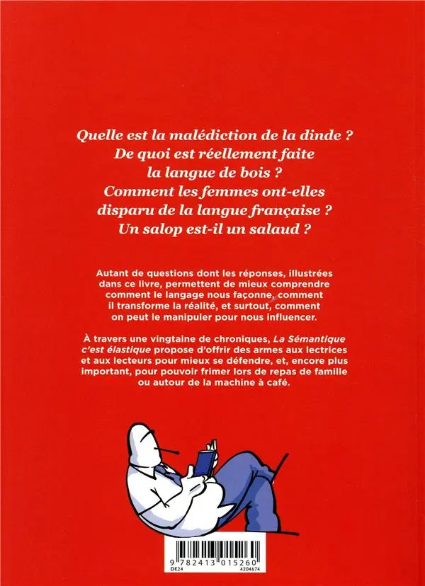 Verso de l'album La sémantique c'est élastique 1