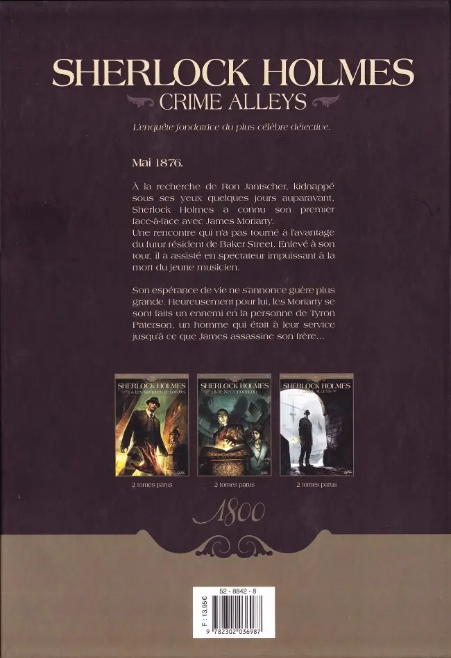 Verso de l'album Sherlock Holmes: Crime Alleys Tome 2 Vocations forcées