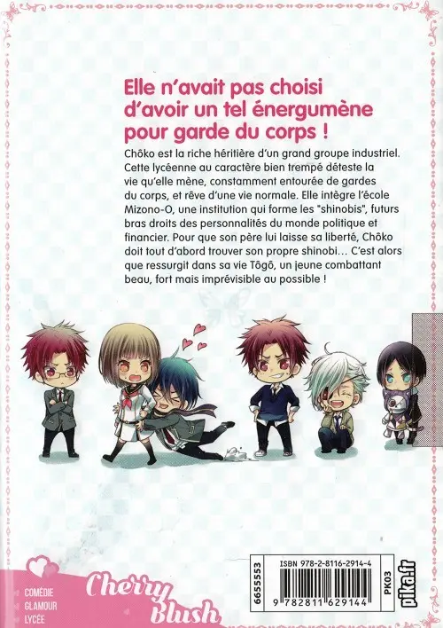 Verso de l'album Shinobi quartet 1