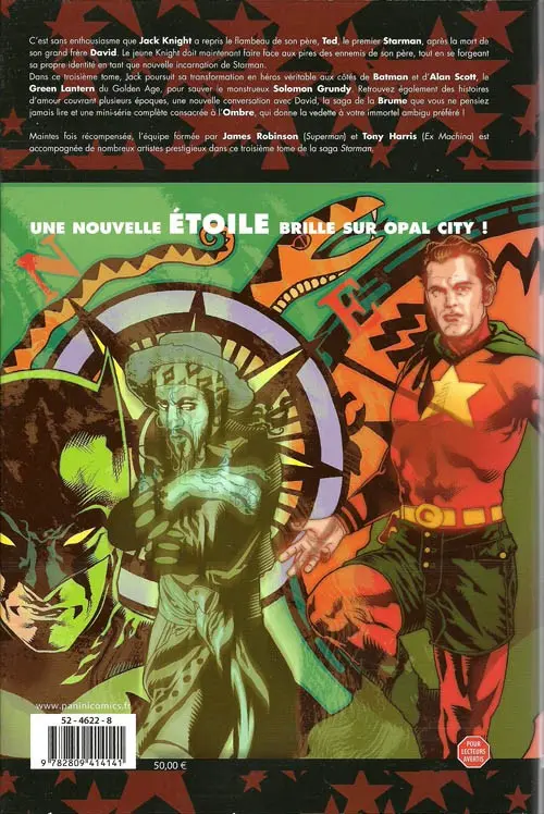 Verso de l'album Starman Tome 3