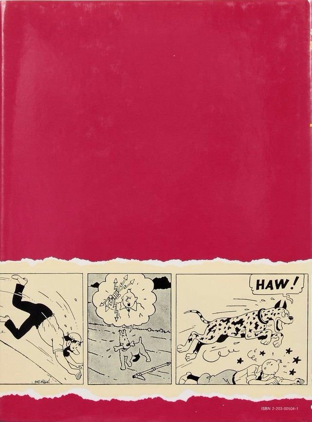 Verso de l'album Archives Hergé Tome 4