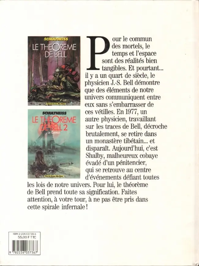 Verso de l'album Le Théorème de Bell Tome 3 La solution