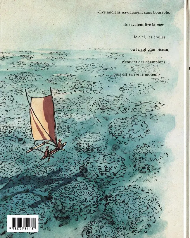 Verso de l'album Va'a Une saison aux Tuamotu