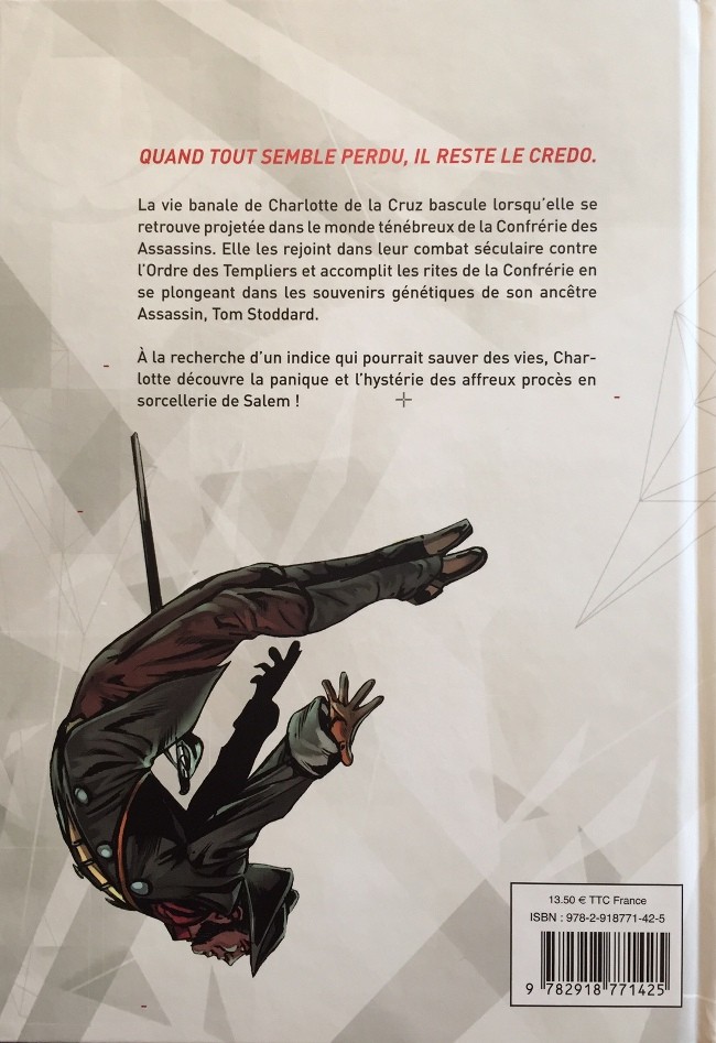 Verso de l'album Assassin's Creed Tome 1 L'épreuve du feu