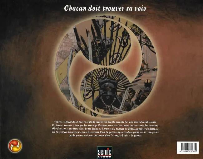 Verso de l'album La Voie du Samouraï Tome 1 La Lame et le vent
