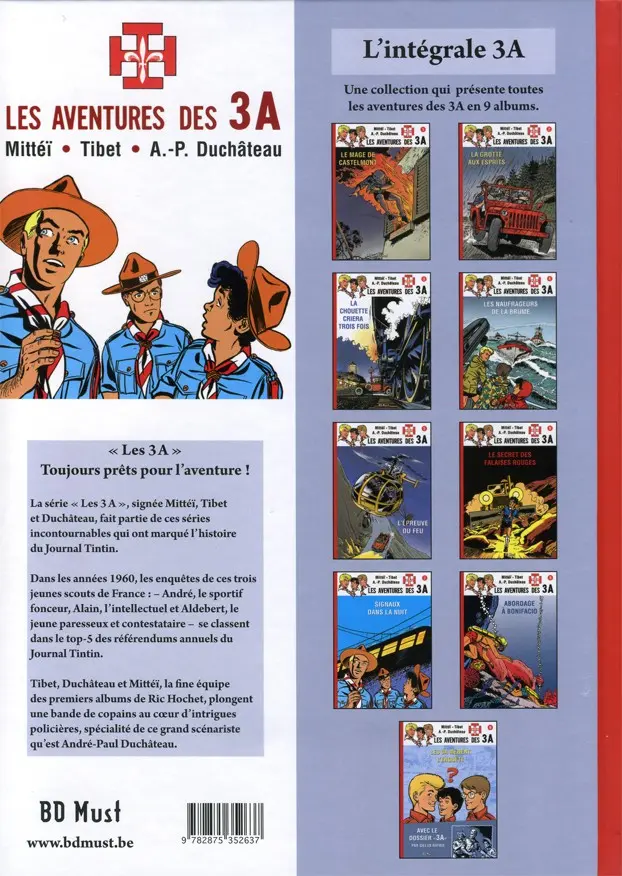Verso de l'album Les aventures des 3 A Tome 6 Le mage de Castelmont
