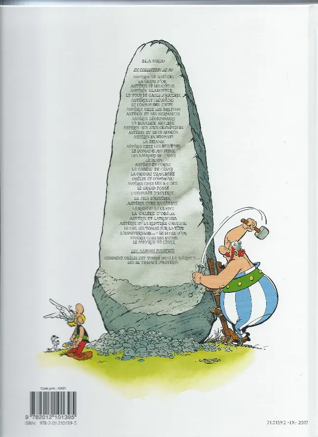 Verso de l'album Astérix Tome 7 Le combat des chefs