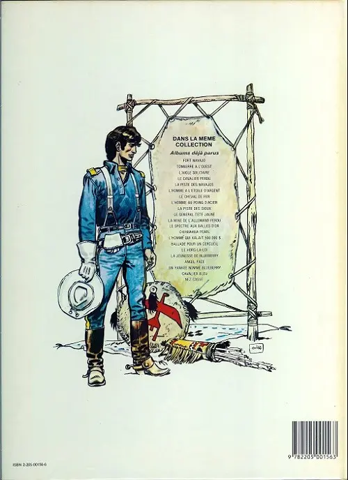 Verso de l'album Blueberry Tome 1 Fort Navajo