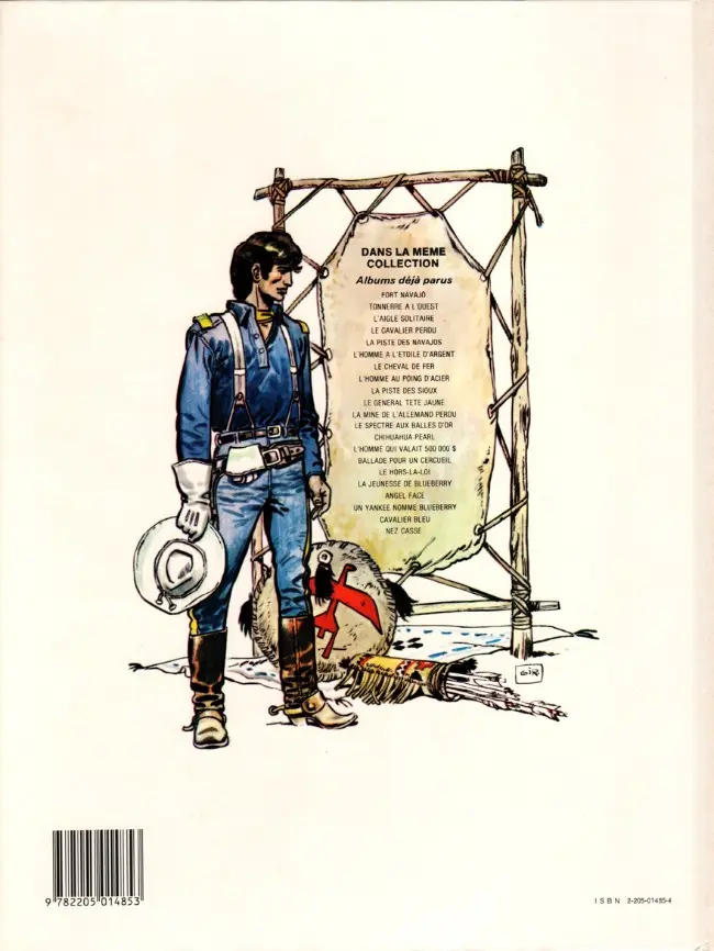 Verso de l'album La Jeunesse de Blueberry Tome 2 Un yankee nommé Blueberry