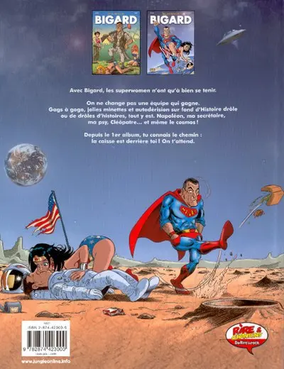 Verso de l'album Les aventures de Bigard Tome 2
