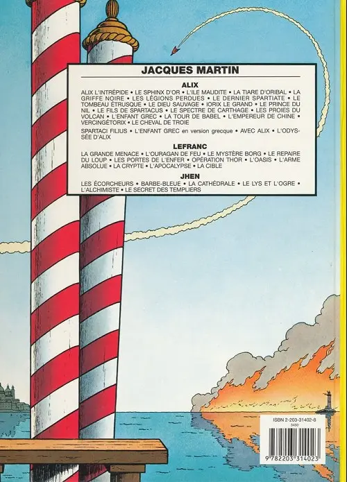Verso de l'album Lefranc Tome 1 La grande menace