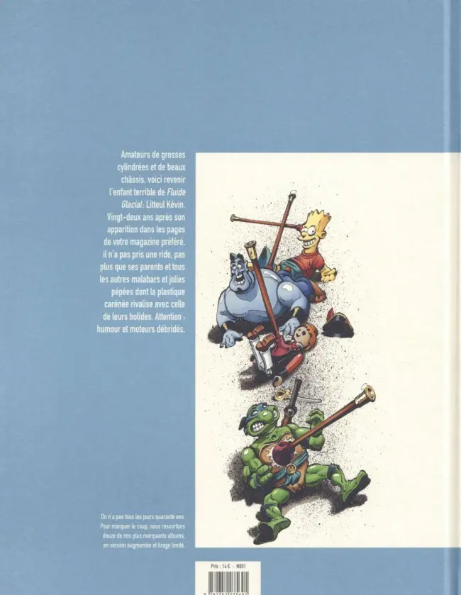 Verso de l'album Litteul Kévin Tome 3
