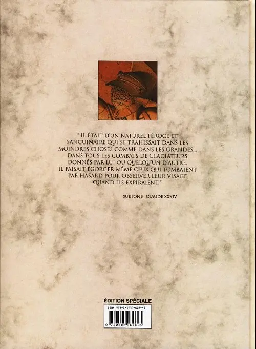 Verso de l'album Murena Tome 1 La pourpre et l'or