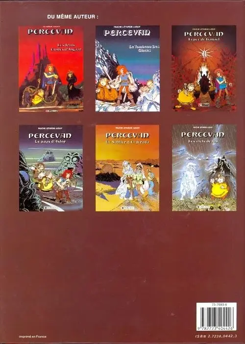 Verso de l'album Percevan Tome 3 L'épée de Ganaël