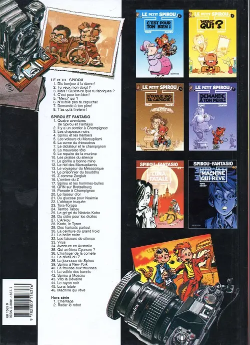 Verso de l'album Le Petit Spirou Tome 2 Tu veux mon doigt ?