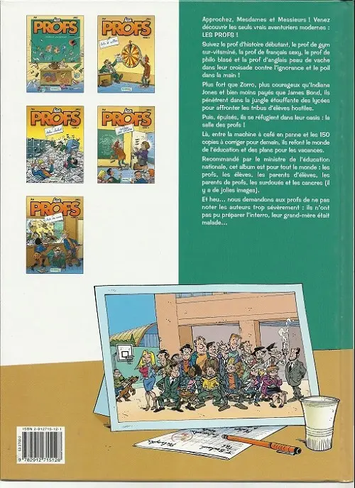 Verso de l'album Les Profs Tome 1 Interro surprise