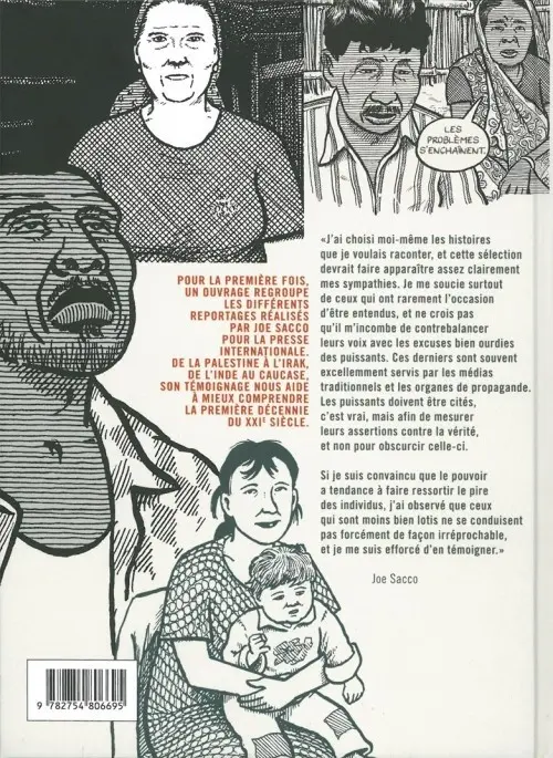 Verso de l'album Reportages