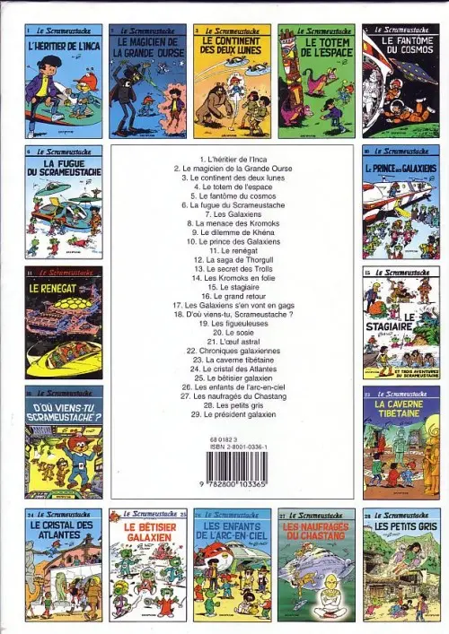 Verso de l'album Le Scrameustache Tome 1 L'héritier de l'Inca