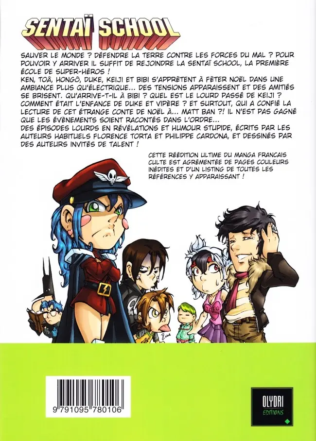 Verso de l'album Sentaï School - L'École des héros 5