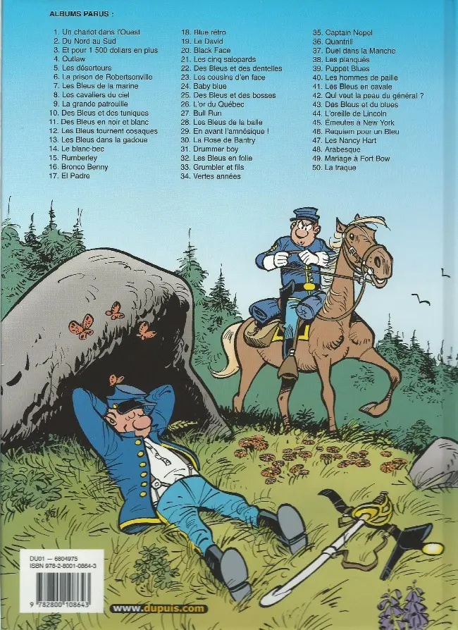 Verso de l'album Les Tuniques Bleues Tome 7 Les bleus de la marine