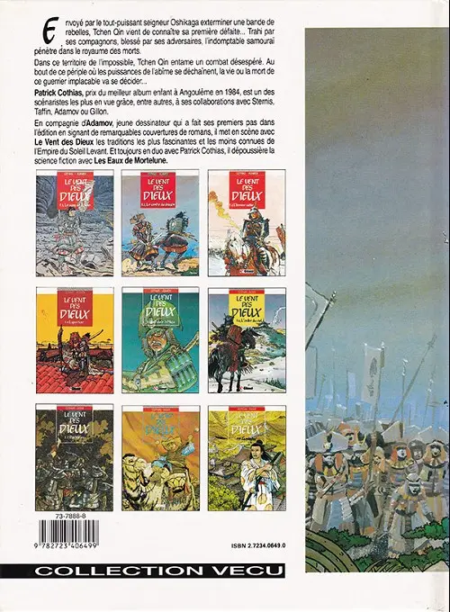 Verso de l'album Le Vent des Dieux Tome 2 Le ventre du dragon