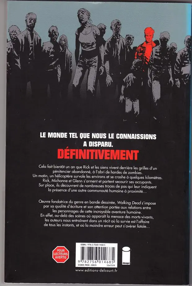 Verso de l'album Walking Dead Tome 5 Monstrueux
